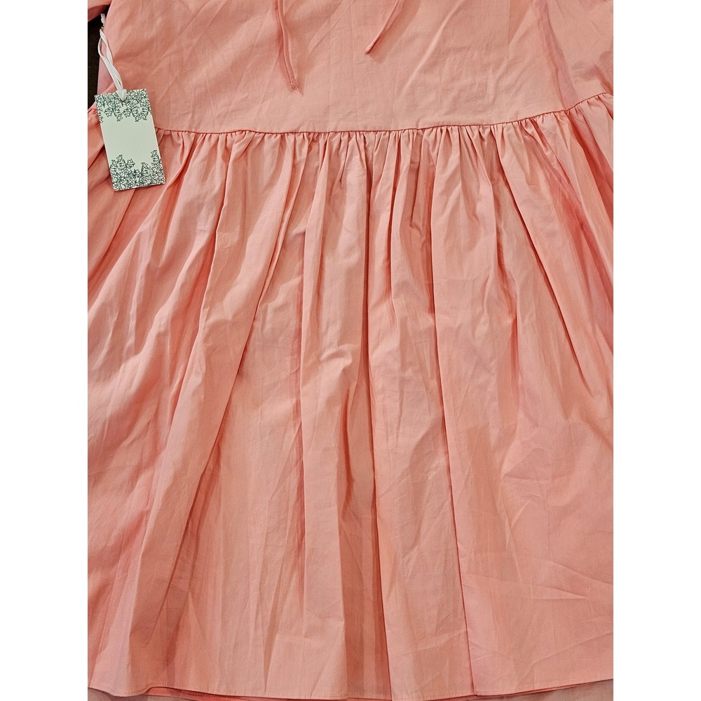 Hyacinth House Pink Puff Sleeve Mini Dress Babydoll Short Sleeve Small NWT - Picture 14 of 15